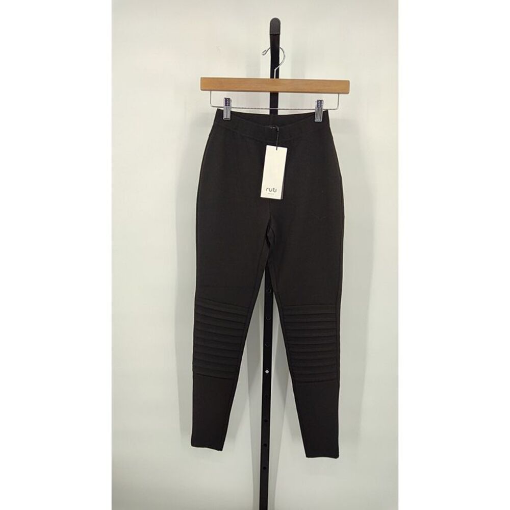 Black Ribbed Women's Pants